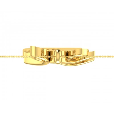 Propitious Shri Ram pendant in gold with diamonds